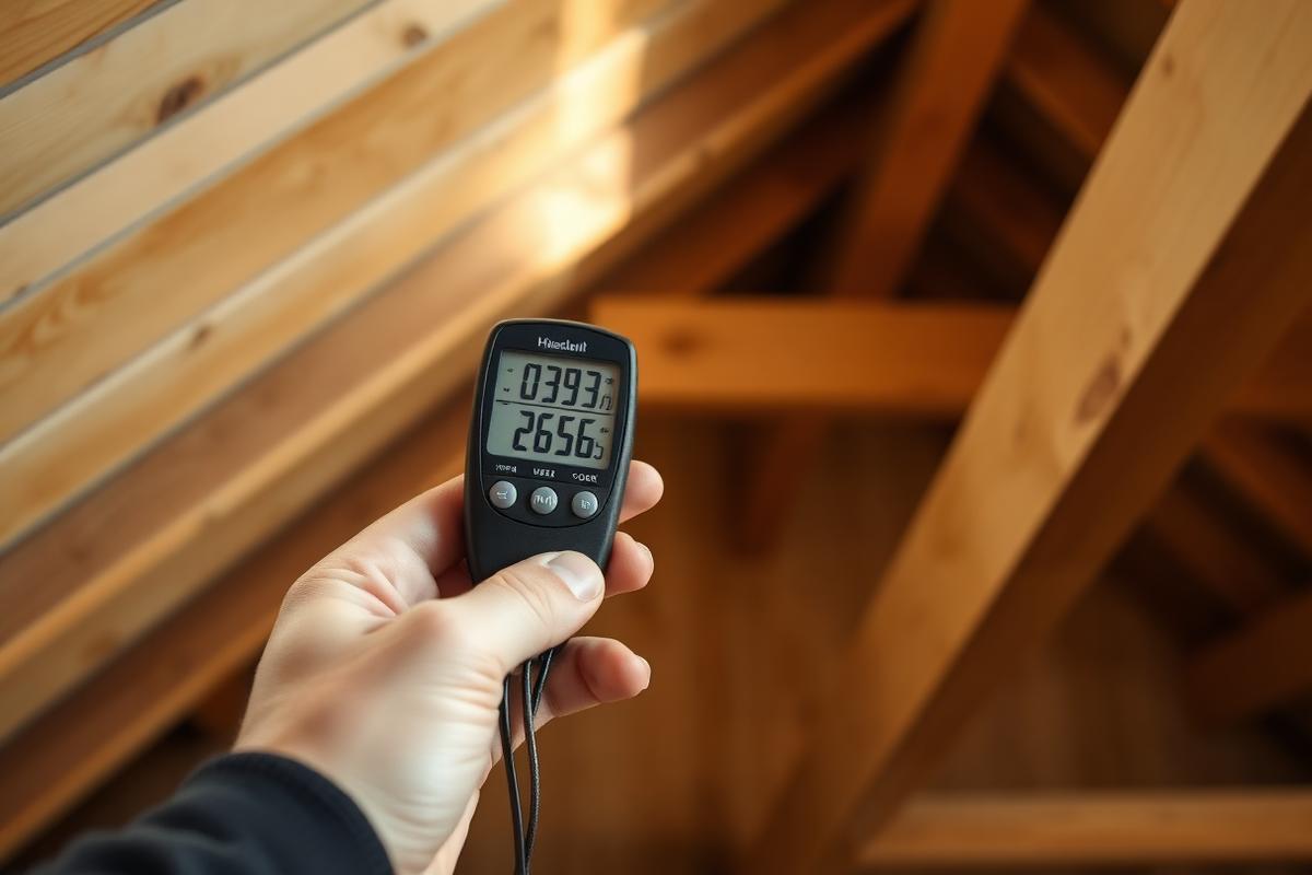 Digital hygrometer som mäter relativ fuktighet